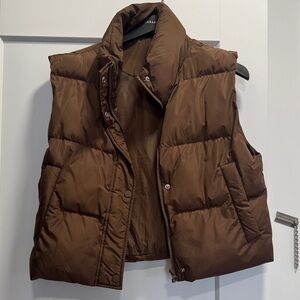 Brown Puffer Vest
